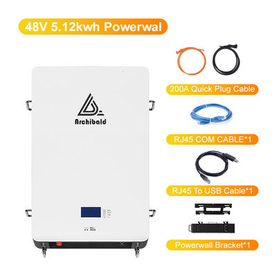 Hybride Net Powerwall Lifepo4 Home Battery 48V 200ah 10Kwh 51.2v 300ah Lithium Ion Batterijen Met WIFI