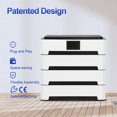 Metalen behuizing Lithium-ion 51.2V Home Commercial Solar Energy Battery Storage System 10kwh