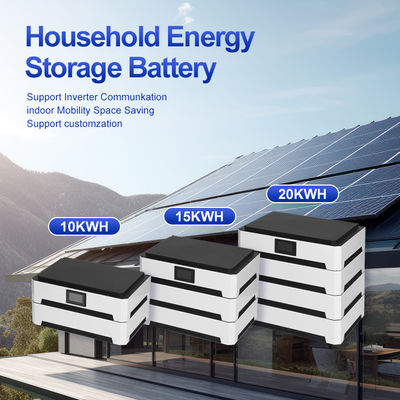 Metalen behuizing Lithium-ion 51.2V Home Commercial Solar Energy Battery Storage System 10kwh