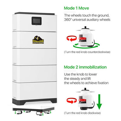 Hybride netverbinding breed afgestemde omvormer LFP modulaire gestapelde hoogspanningsbatterij thuis energieopslag systeem 15-40
