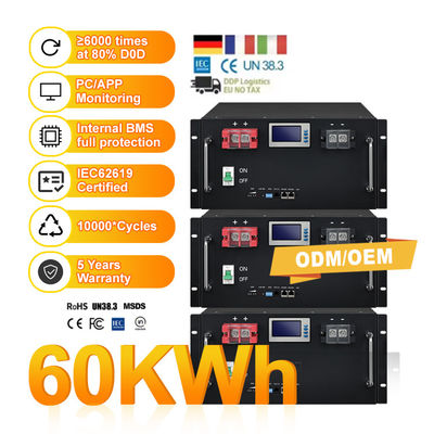 LiFePO4 280Ah 48V Lithiumbatterij 14Kwh voor zonne-energieopslagsystemen