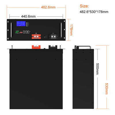 Goedkope 10kwh 15kwh 30kwh 40kwh 50kwh Stackable Rack Mounted Energy Storage Battery