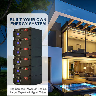 Cyclusduur 6000 Times 51.2V 300ah 100Ah Lifepo4 Lithium Ion Batterijen voor zonne-energie