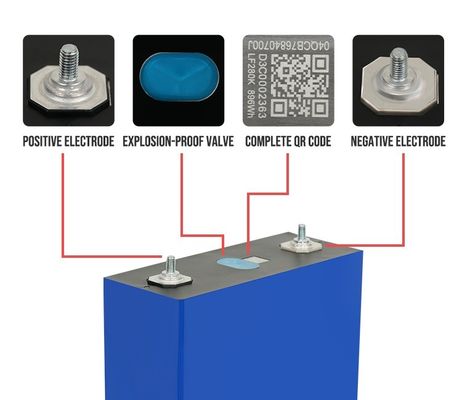 12V 24V 48V zonne-energiesysteem met OEM 3.2V 280Ah 304Ah 340Ah Li-ion batterij