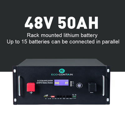 Gepersonaliseerde afmeting 48v Rack Mount Lithiumbatterij voor thuis Rack Solar Energy Storage Solution