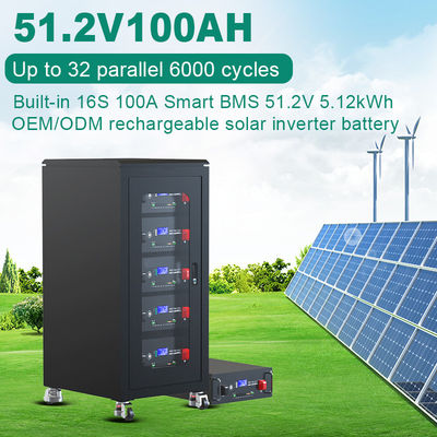 Gepersonaliseerde afmeting 48v Rack Mount Lithiumbatterij voor thuis Rack Solar Energy Storage Solution
