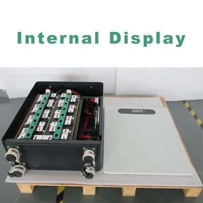 280Ah Verticale batterij DIY Batterijdoos met wielen en wit metaal stand-up case