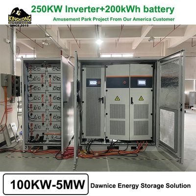 200kw 300kw 200kwh 500kw Zonnebatterij 150kw 6m PV kabel Hybride energieopslag systeem