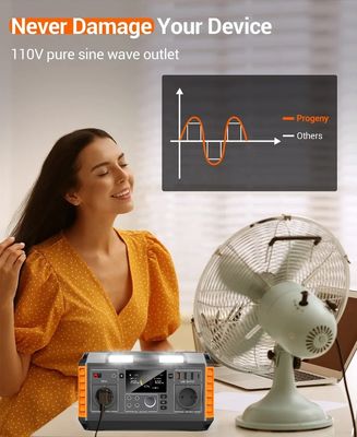 520WH Lithium Ion Battery Solar Panel Powered Portable Solutions met MPPT Controller