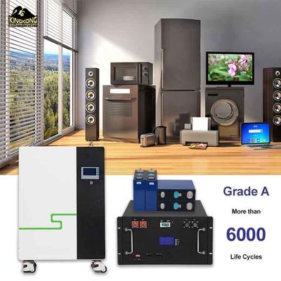 Wandmontage 48V 51.2V 280ah 300ah 304ah 320ah Hybride zonnebatterij energieopslag systeem