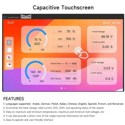 Zonne-Lifepo4-batterij 48V 100Ah 200Ah 280Ah