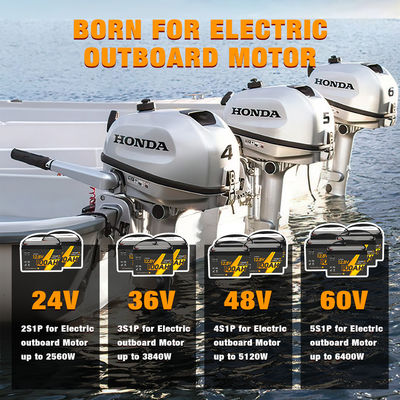 Op maat gemaakte elektrische boot Lifepo4 Batterijpakket 12V 24V 36V 48V 60V Volt Lithium Ion Batterijpakket Voor Boot RV Camper Car