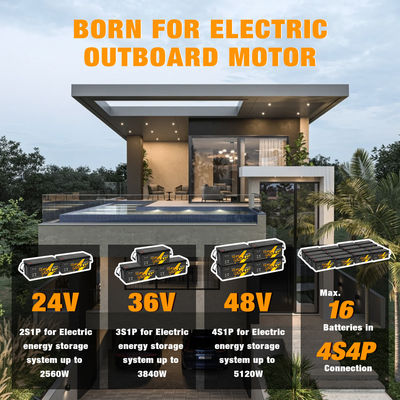 12V 12.8V 24V 48V Volt 100Ah 120Ah 200Ah 300Ah 400Ah Oplaadbare Lifepo4 Diepe Cycle Li Lithium Ion Battery Pack Verzegeld