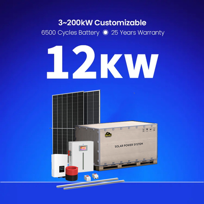 On-Grid Off-Grid Hybride 5kw/10kw Zonne-energiesysteem Thuis Zonnepaneel Kit Monokristallijn Silicium Polykristallijn Silicium Panelen