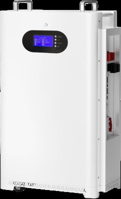 51,2V 300Ah Wandgemonteerd LiFePO4 Batterij Zonne-opslagsysteem, 15kWh, 10 Jaar Garantie, APP Monitoring, 8000+ Cycli, CE/RoHS