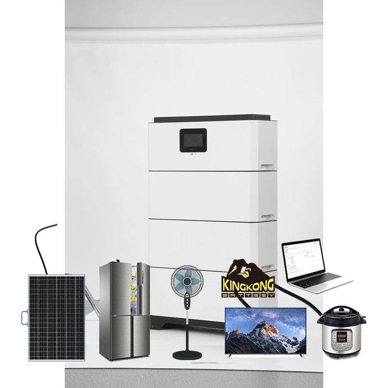 OEM 153V 204V 256V 15KWH 20KWH 30KWH 40KWH Stapelbare BMS zonne-energieopslagbatterij