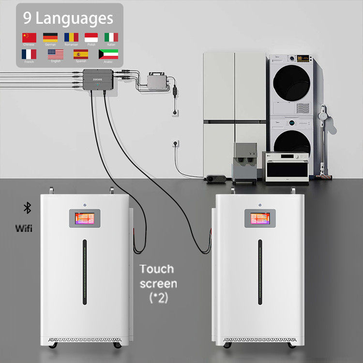 Diy mini zonnepanelen stroom en batterijen met batterijopslagsystemen voor huis