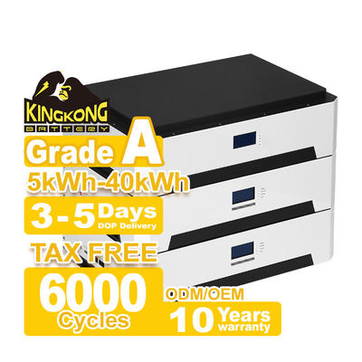 Growatt 51.2v 10kwh 20kwh 30kwh 50kwh Lifepo4 Lithium Ion Home Solar System Stapelbaar