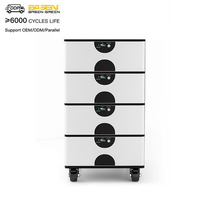 Lange levensduur 51.2V 100ah Lifepo4 batterij voor OEM stapelbaar energieopslagsysteem