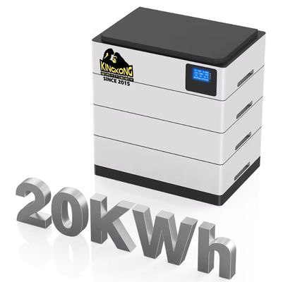 OEM zonne-energieopslagsysteem voor thuis 48V 51.2V 400AH 20KWh gestapelde LiFePO4-batterij