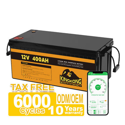 Hoge capaciteit 12V 200Ah 300Ah 400Ah Lithiumbatterijpakket voor opslag van zonne-energie