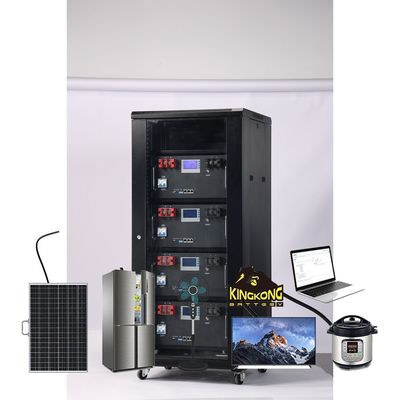 Rack gemonteerd 51.2V 120Ah 6Kwh 48V LiFePO4 zonne-omvormer energieopslag accu systeem