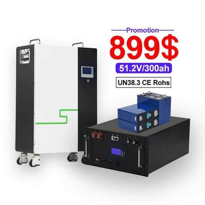 Wandmontage 48V 51.2V 280ah 300ah 304ah 320ah Hybride zonnebatterij energieopslag systeem