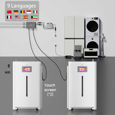 Diy mini zonnepanelen stroom en batterijen met batterijopslagsystemen voor huis
