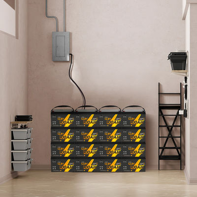 12V 12.8V 24V 48V Volt 100Ah 120Ah 200Ah 300Ah 400Ah Oplaadbare Lifepo4 Diepe Cycle Li Lithium Ion Battery Pack Verzegeld